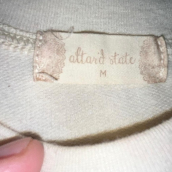 Altar'd State Cream Sweatshirt - Picture 2 of 4